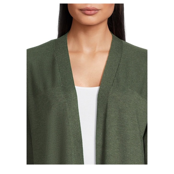 Time and Tru Women's Lightweight Open Front Cardigan - Picture 3 of 7